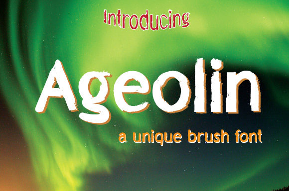 Ageolin: A Craft-Friendly Display Font for Beautiful Products