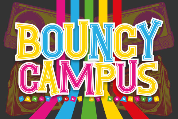 Bouncy Campus: A Fun Retro Font for Digital Design