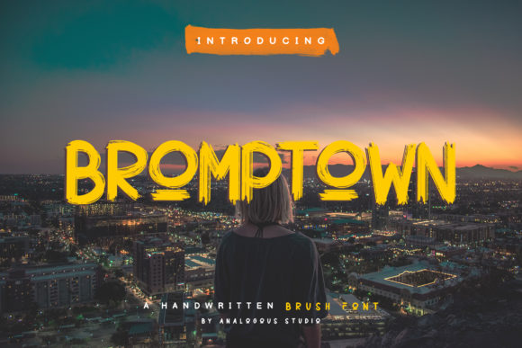 Bromptown: A Display Font for Crafting Campaigns