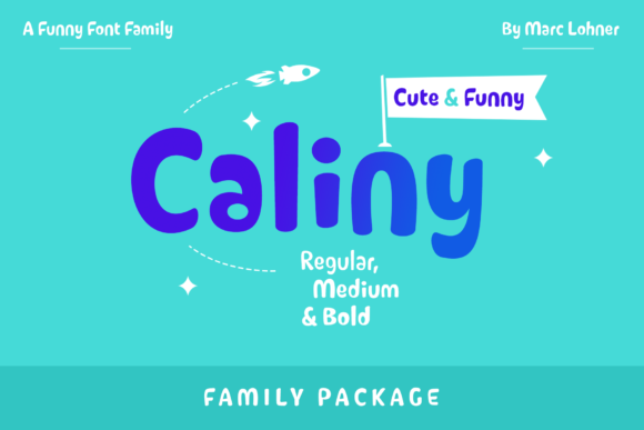 Caliny Font: A Joyful Display Typeface for Modern Web Design