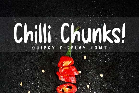 Chilli Chunks: A Display Font That Captures Attention