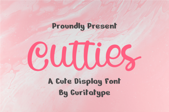 Cutties: A Modern Display Font for Editorial Personality
