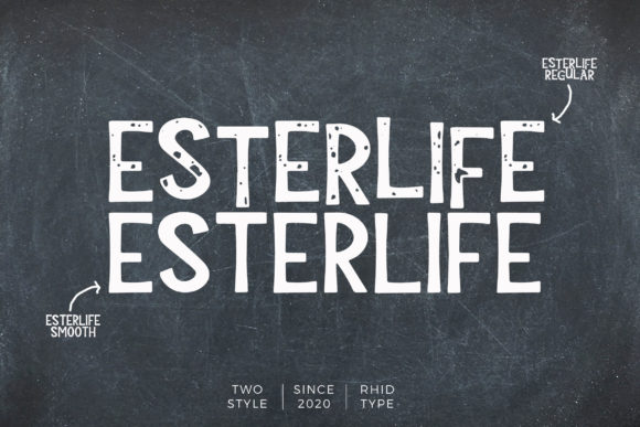 Esterlife: A Rugged Display Font for Authentic Campaigns