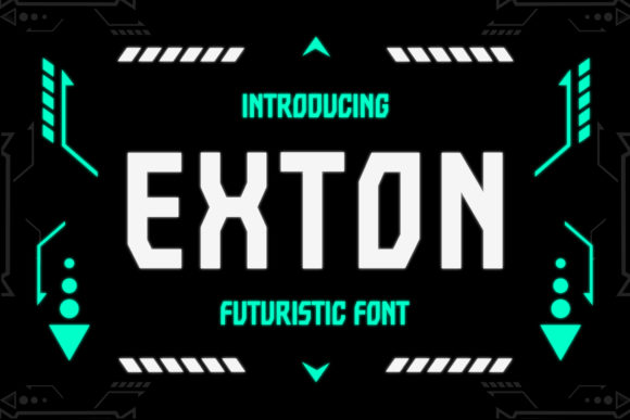 Exton: The Futuristic Display Font for Campaigns That Cut Through