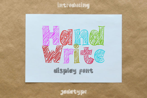 Hand Write: A Friendly Display Font for Editorial Personality