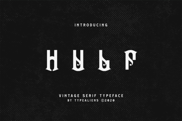 Hulf: A Modern Display Font for Stronger Branding