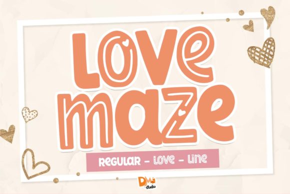 Introducing Love Maze: A Romantic Display Font for Modern Marketing
