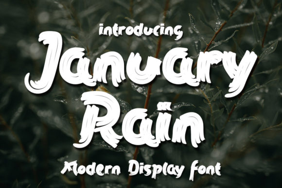 January Rain: A Font for Hands That Make