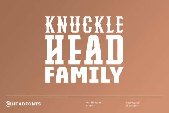 Knucklehead Family: A Craft-Friendly Display Font