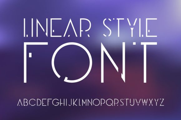 Linear Style: A Futuristic Display Font for Digital Designers