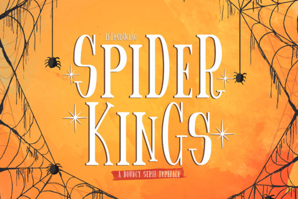 Spider King: A Fun Display Font for Digital Branding