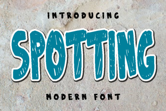 Spotting Font: A Playful Display Typeface for Digital Design