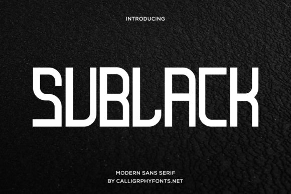 Sublack: The Elegant Font for Your Brand Upgrade