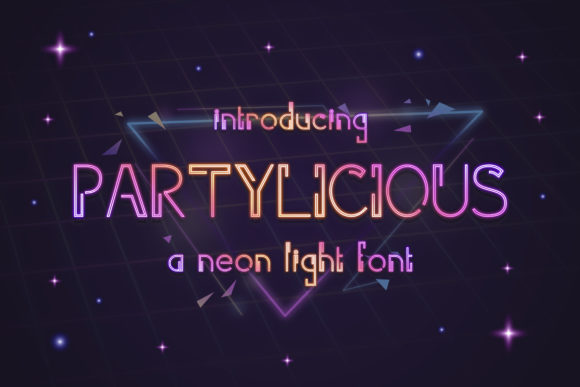 The Partilicious Display Font for Marketing Communication